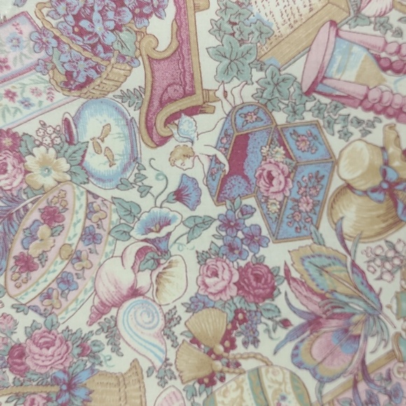 Milkmaid Cupid Vest Cream Pink Victorian Romantic Floral Angel Print - Picture 6 of 8